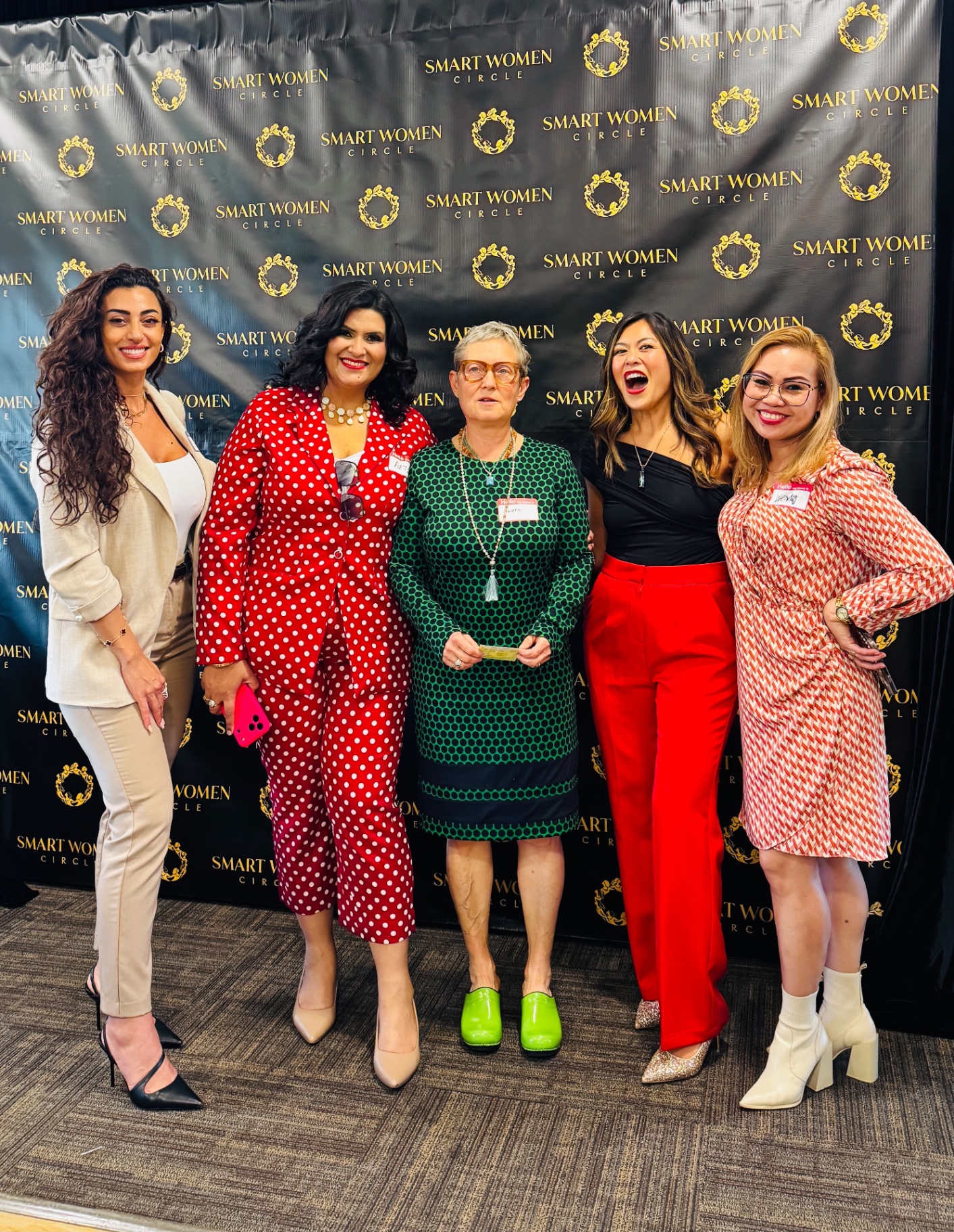 Women connecting at a Smart Women Circle community event